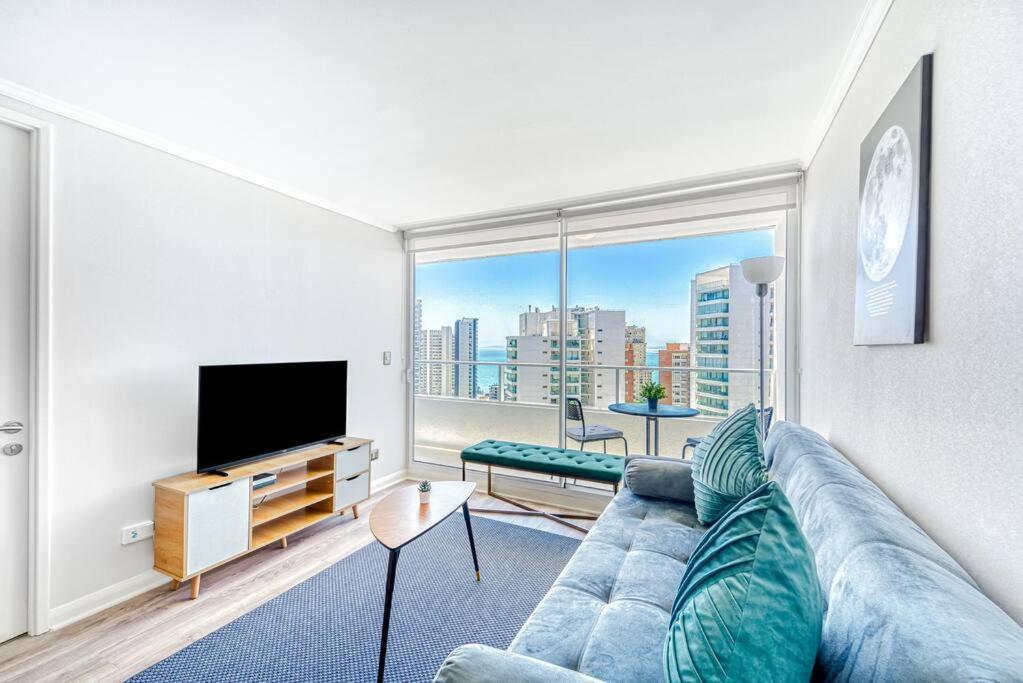 Apartamento Mirador Pacifico Con Piscina Y Vistas Concón